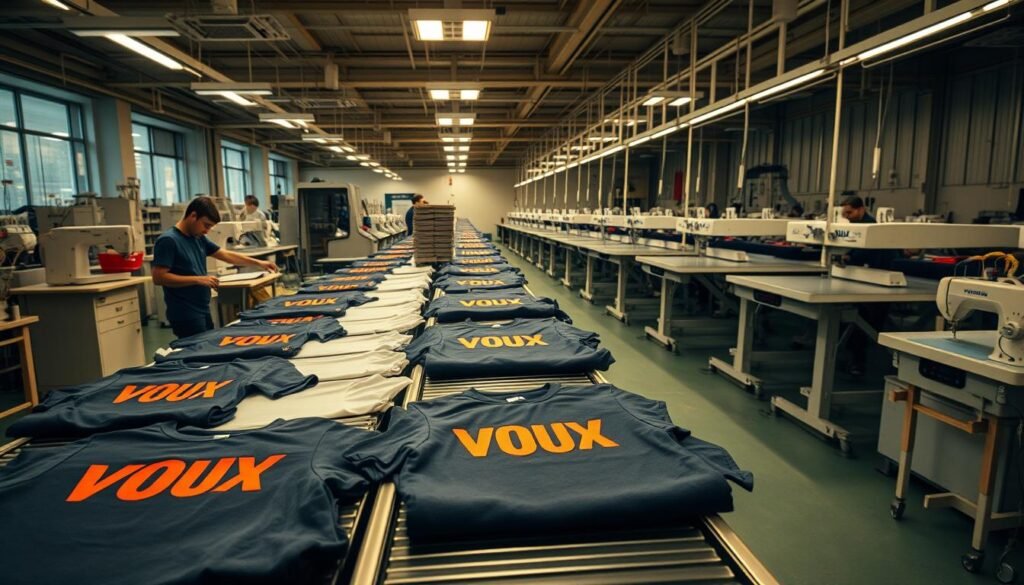 VOUX T-shirt manufacturing process