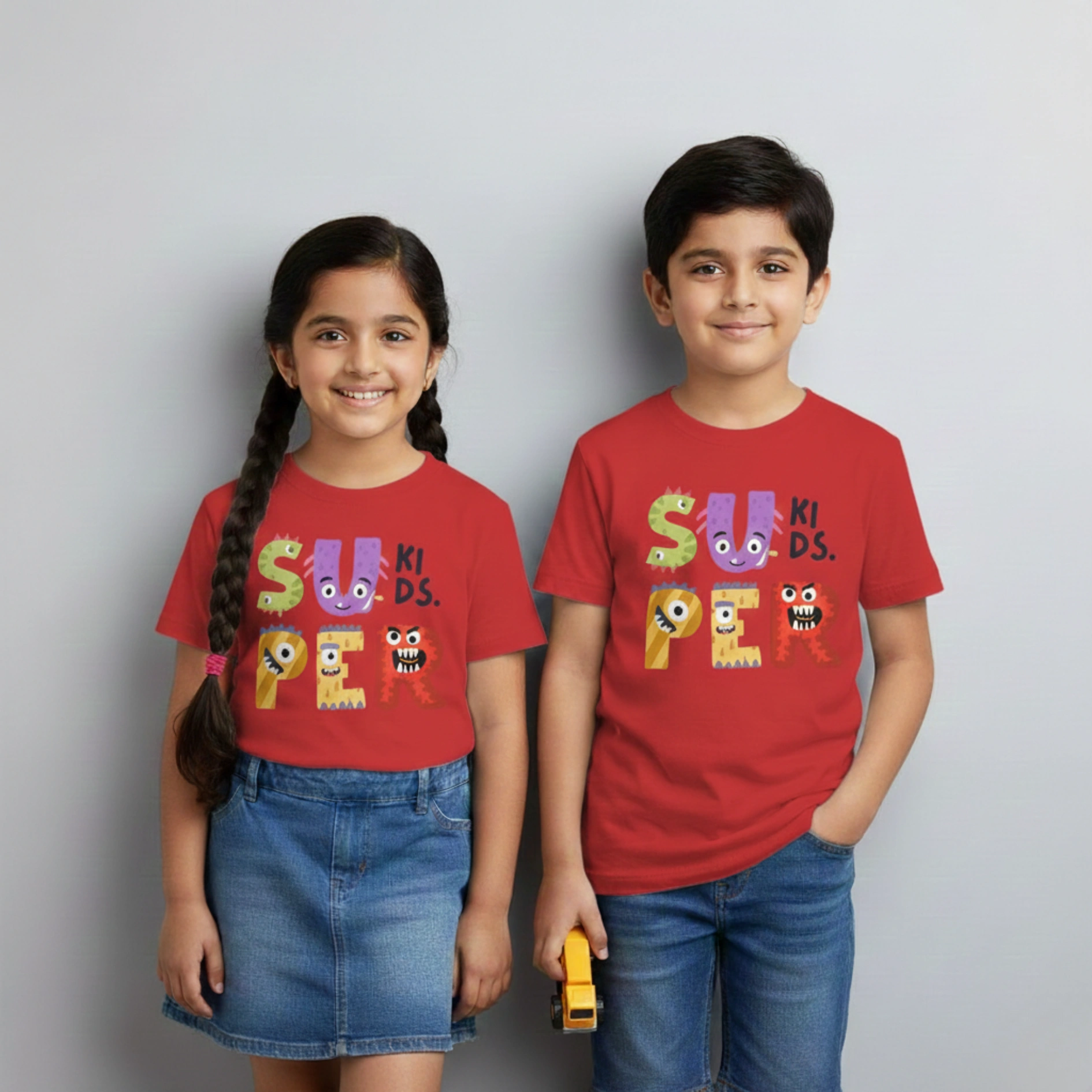 3 (1) VOUX Super Kids Cartoon Printed Cotton T-Shirt – Ultra Soft & Everyday Wear Tee - Image 1