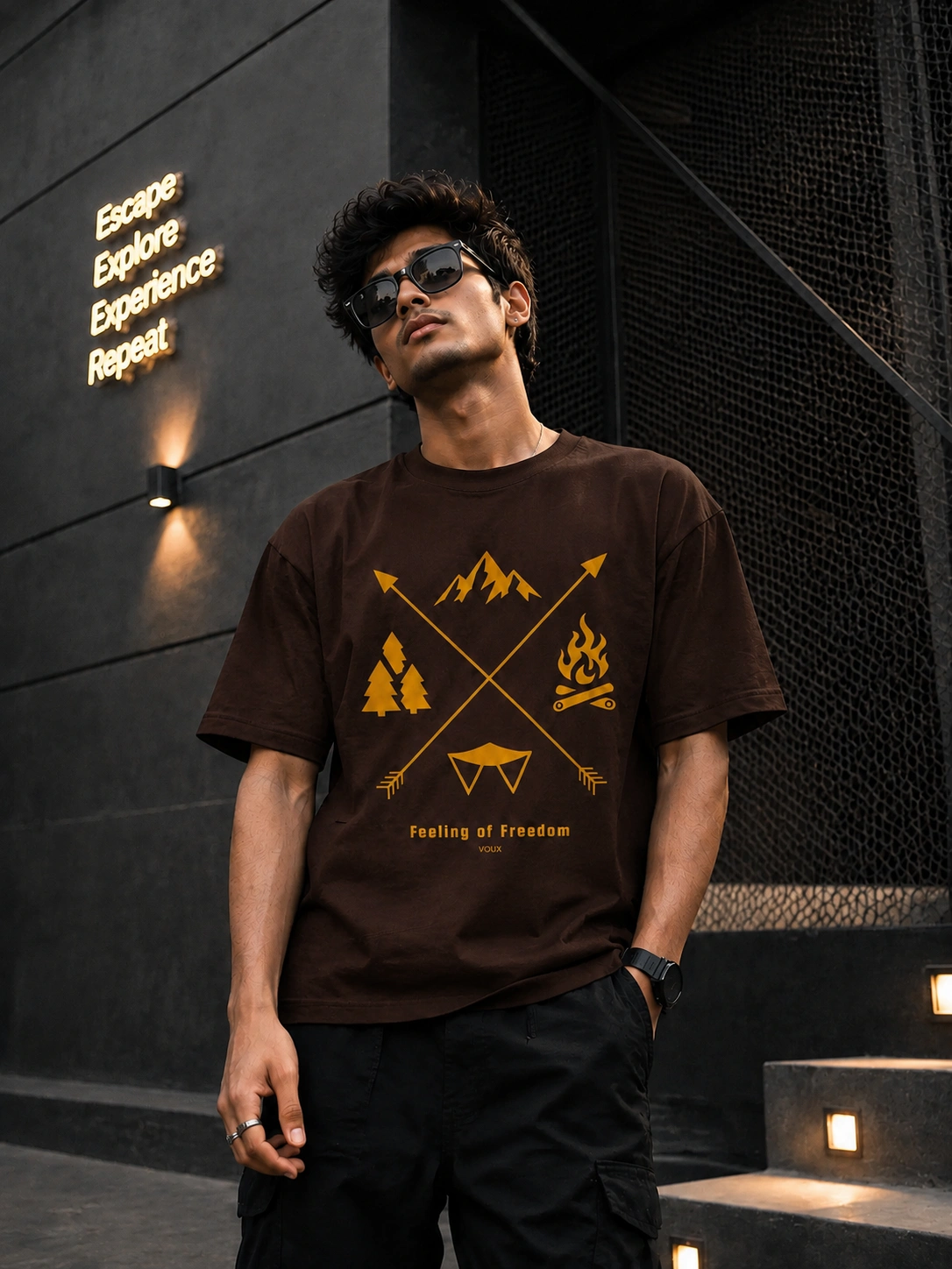 ChatGPT Image May 12, 2026, 03_29_02 PM VOUX “Feeling of Freedom” Oversized Adventure Cotton T-Shirt for Men - Image 1