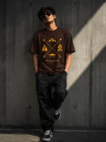 VOUX “Feeling of Freedom” Oversized Adventure Cotton T-Shirt for Men - Image 3