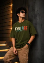 EXPLORE Oversized T-Shirt for Men | Voux.in - Image 2