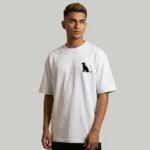 VOUX Dog Lover Oversized T-Shirt – Golden Retriever Heartline Graphic | Premium Cotton Tee - Image 2