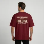 VOUX “Pressure Made Me Precise” Oversized Cotton T-Shirt for Men