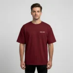 VOUX “Pressure Made Me Precise” Oversized Cotton T-Shirt for Men - Image 2
