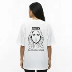 VOUX “QUEEN” Printed Oversized Cotton T-Shirt for Women