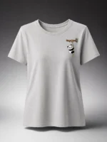 Hanging Panda Printed T-Shirt for Women | Voux.in - Image 4
