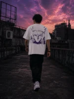 VOUX Shadow Reign Oversized Graphic T-Shirt for Men - Image 3