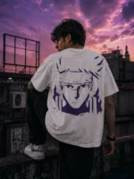 VOUX Shadow Reign Oversized Graphic T-Shirt for Men