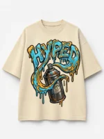 Hyped Oversized Printed T-Shirt for Women | Voux.in - Image 3
